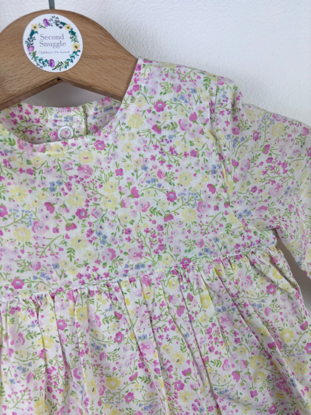 Mothercare Floral Bodysuit Dress Up to 3 Months-Dresses-Second Snuggle Preloved