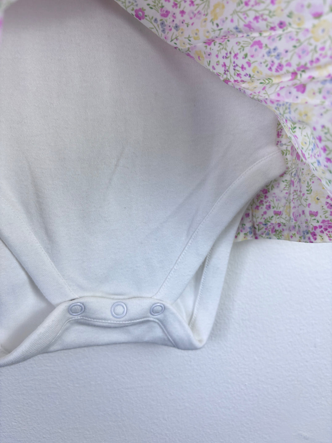 Mothercare Floral Bodysuit Dress Up to 3 Months-Dresses-Second Snuggle Preloved