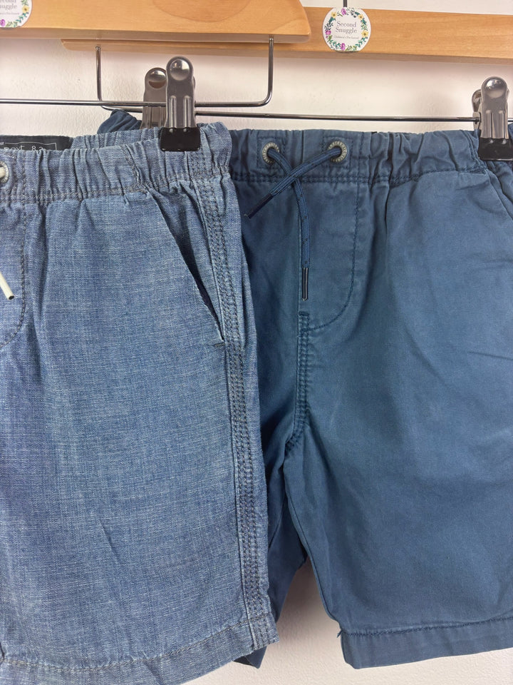 Next Blue 2 Pack Summer Shorts 6 Years-Shorts-Second Snuggle Preloved