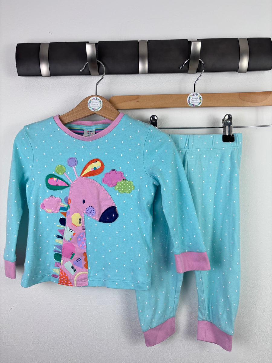 Mini Club Giraffe Pyjama Set 12–18 Months-Night Wear-Second Snuggle Preloved