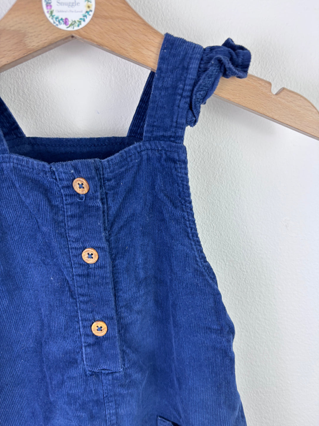M&S Navy Cord Pinafore Dress 12–18 Months-Dresses-Second Snuggle Preloved