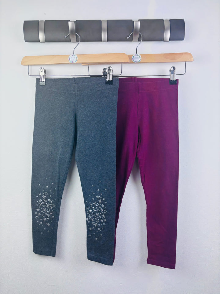 Next Grey Berry 2 Pack Leggings 7 Years-Tops-Second Snuggle Preloved