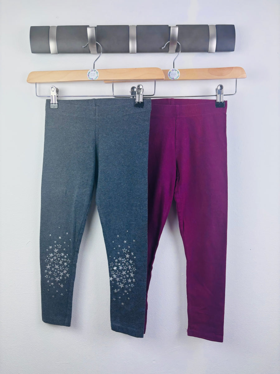 Next Grey Berry 2 Pack Leggings 7 Years-Tops-Second Snuggle Preloved