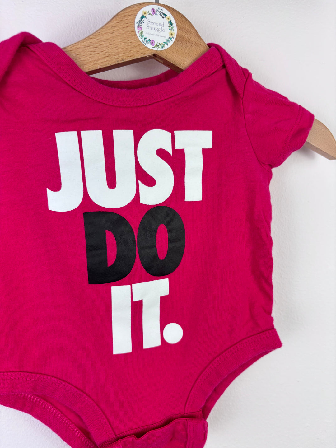 Nike Baby Short Sleeve Bodysuit Set Grey White Pink 3 Months-Vests-Second Snuggle Preloved