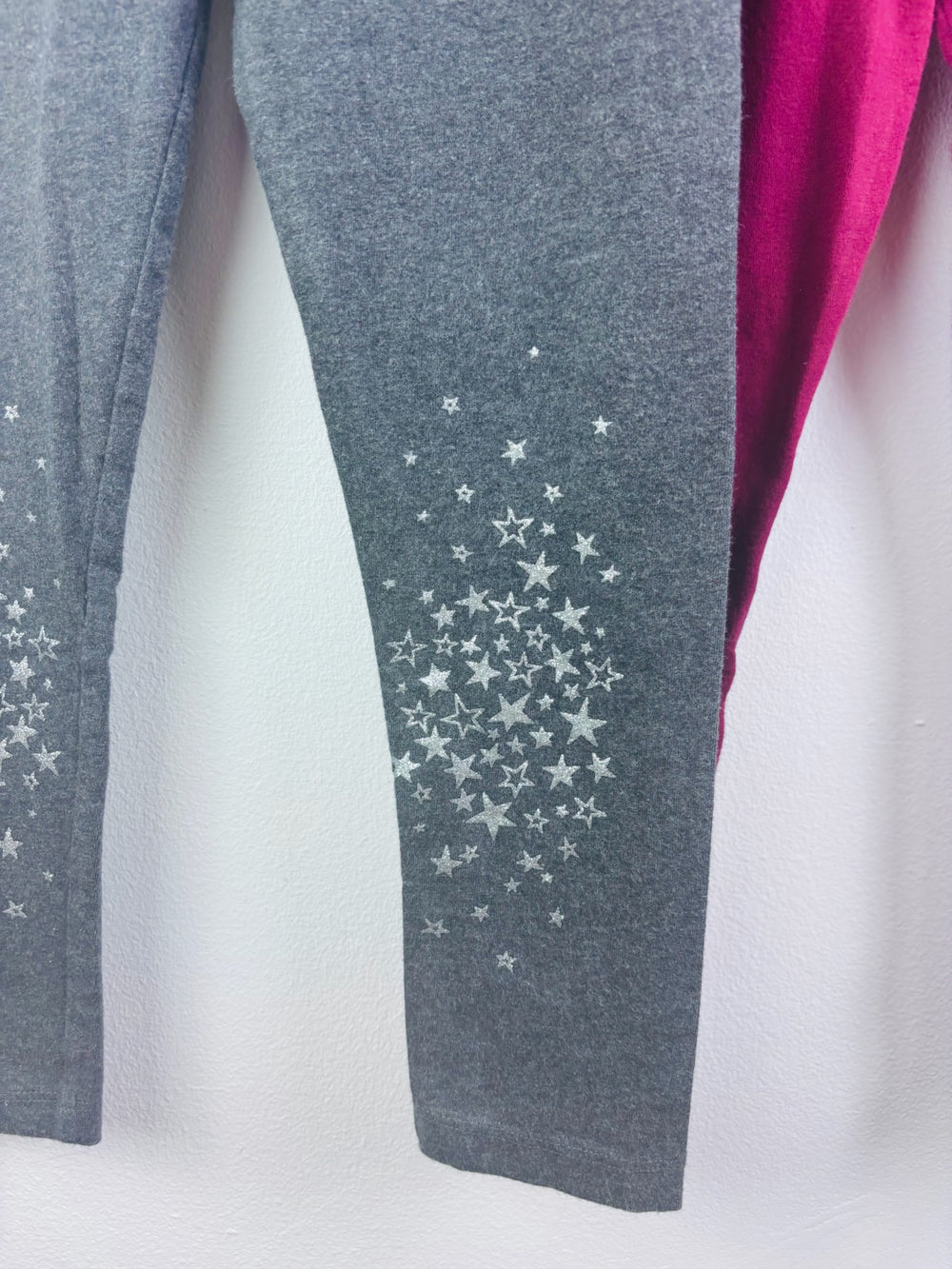 Next Grey Berry 2 Pack Leggings 7 Years-Tops-Second Snuggle Preloved