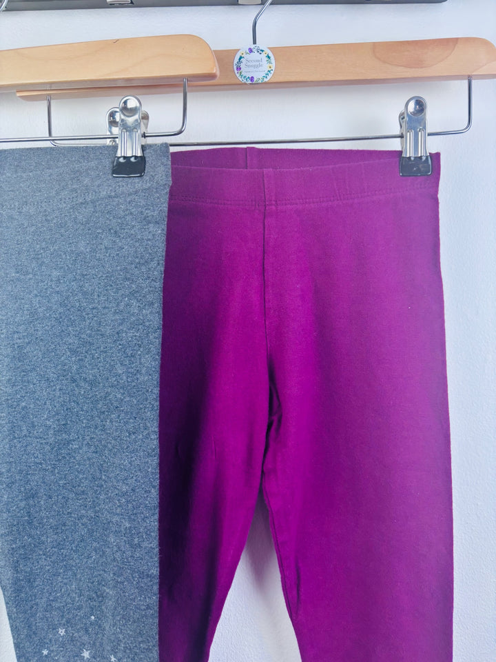 Next Grey Berry 2 Pack Leggings 7 Years-Tops-Second Snuggle Preloved