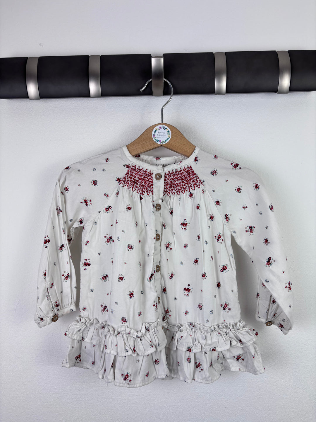 Next White and Red Top 9–12 Months-Tops-Second Snuggle Preloved