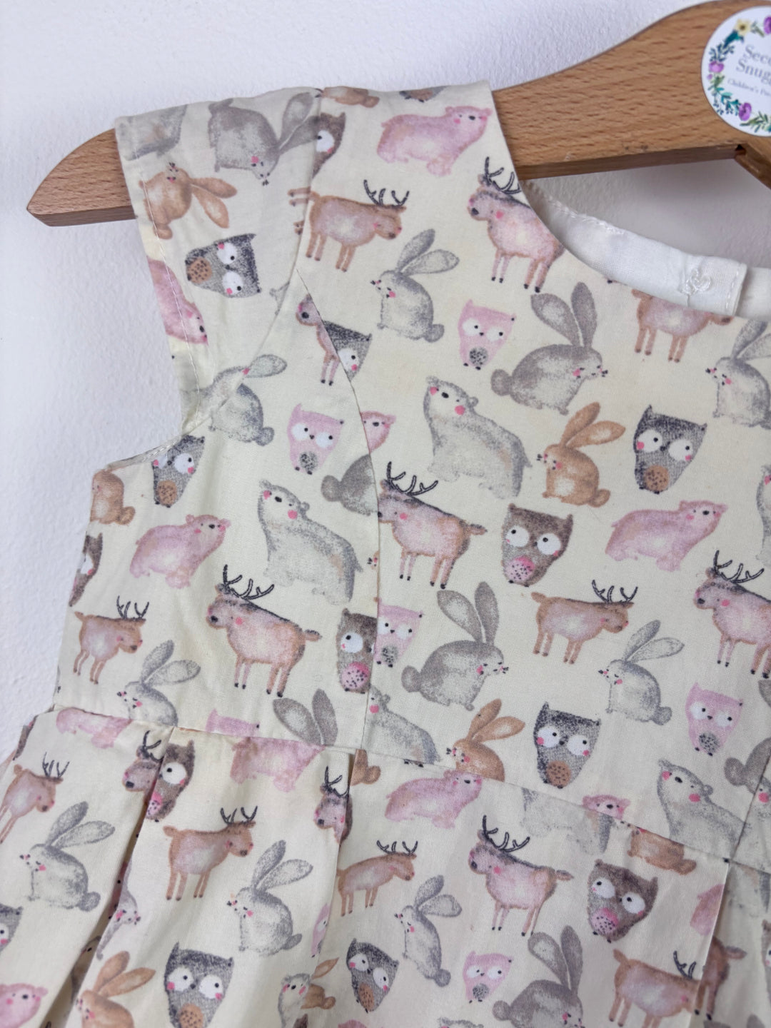 Next Woodland Animal Print Dress 6–9 Months-Dresses-Second Snuggle Preloved