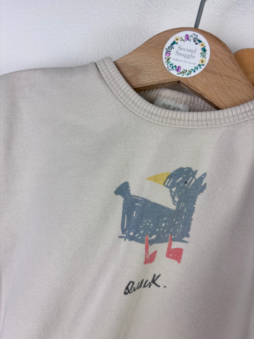 Next Blue Ribbed Leggings and Puffin Sweatshirt Set 6–9 Months-Sets-Second Snuggle Preloved