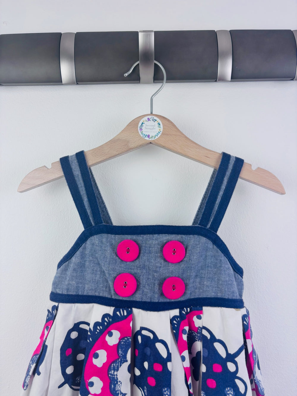 Next Butterfly Print Strappy Dress 2-3 Years-Dresses-Second Snuggle Preloved