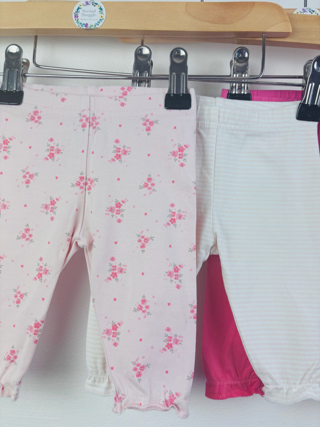 Next 3 Pack Baby Leggings Up To 3 Months-Leggings-Second Snuggle Preloved