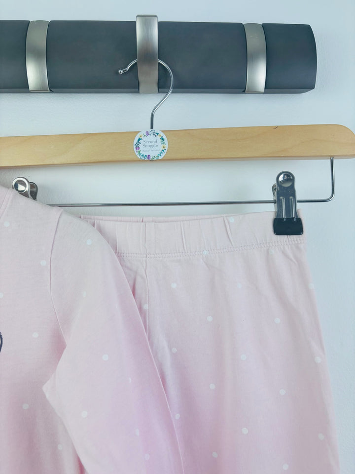 M&S Pink Bunny Pyjamas 3-4 Years-Night Wear-Second Snuggle Preloved