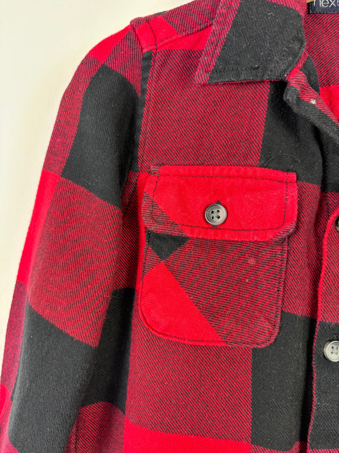 Next Red and Black Check Long Sleeve Shirt 3 Years-Shirts-Second Snuggle Preloved
