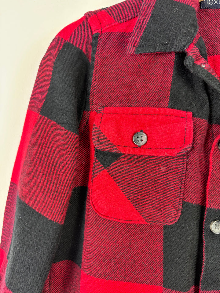 Next Red and Black Check Long Sleeve Shirt 3 Years-Shirts-Second Snuggle Preloved