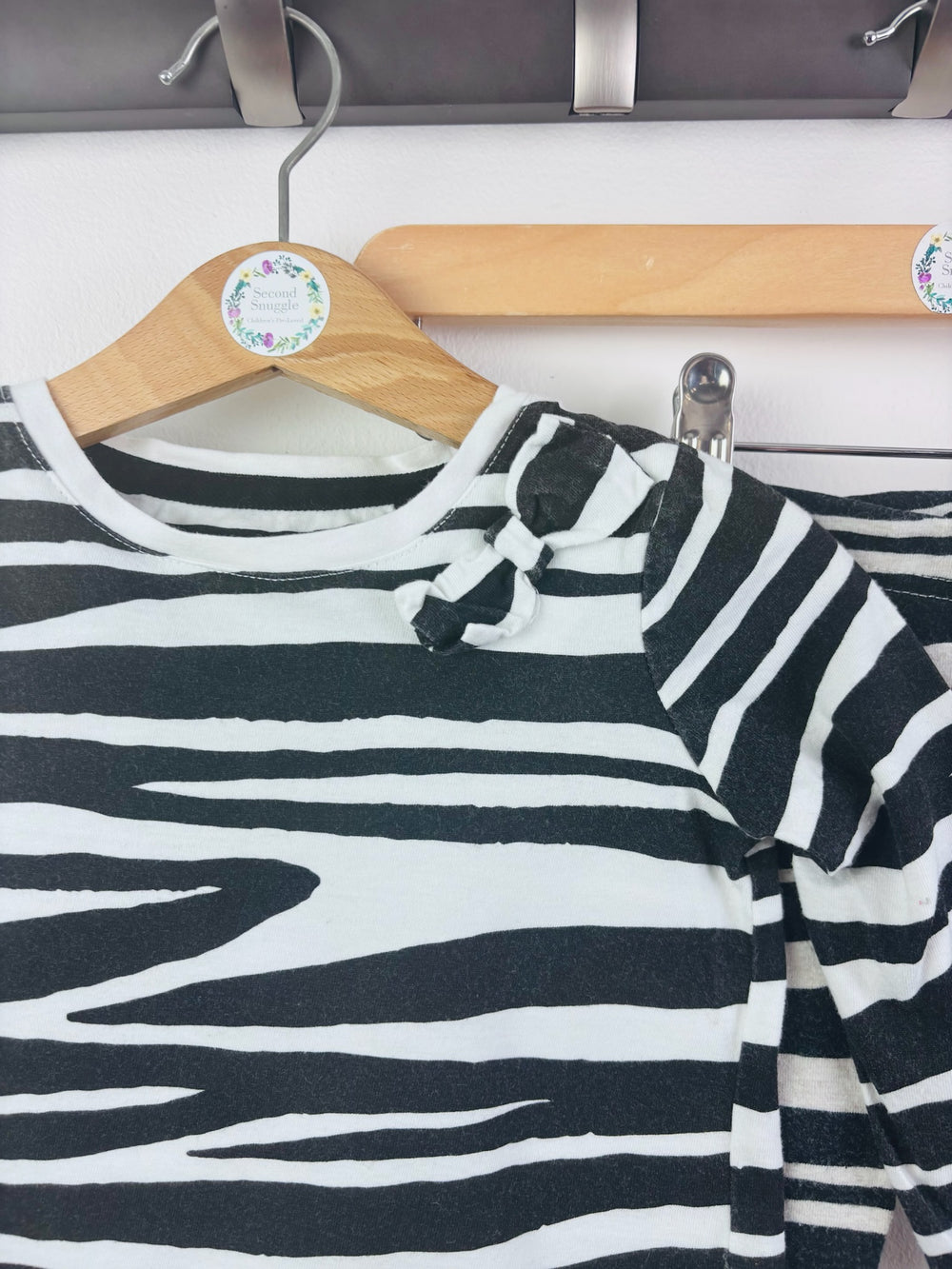 Next Black and White Zebra Baby Outfit Set 6-9 Months-Sets-Second Snuggle Preloved