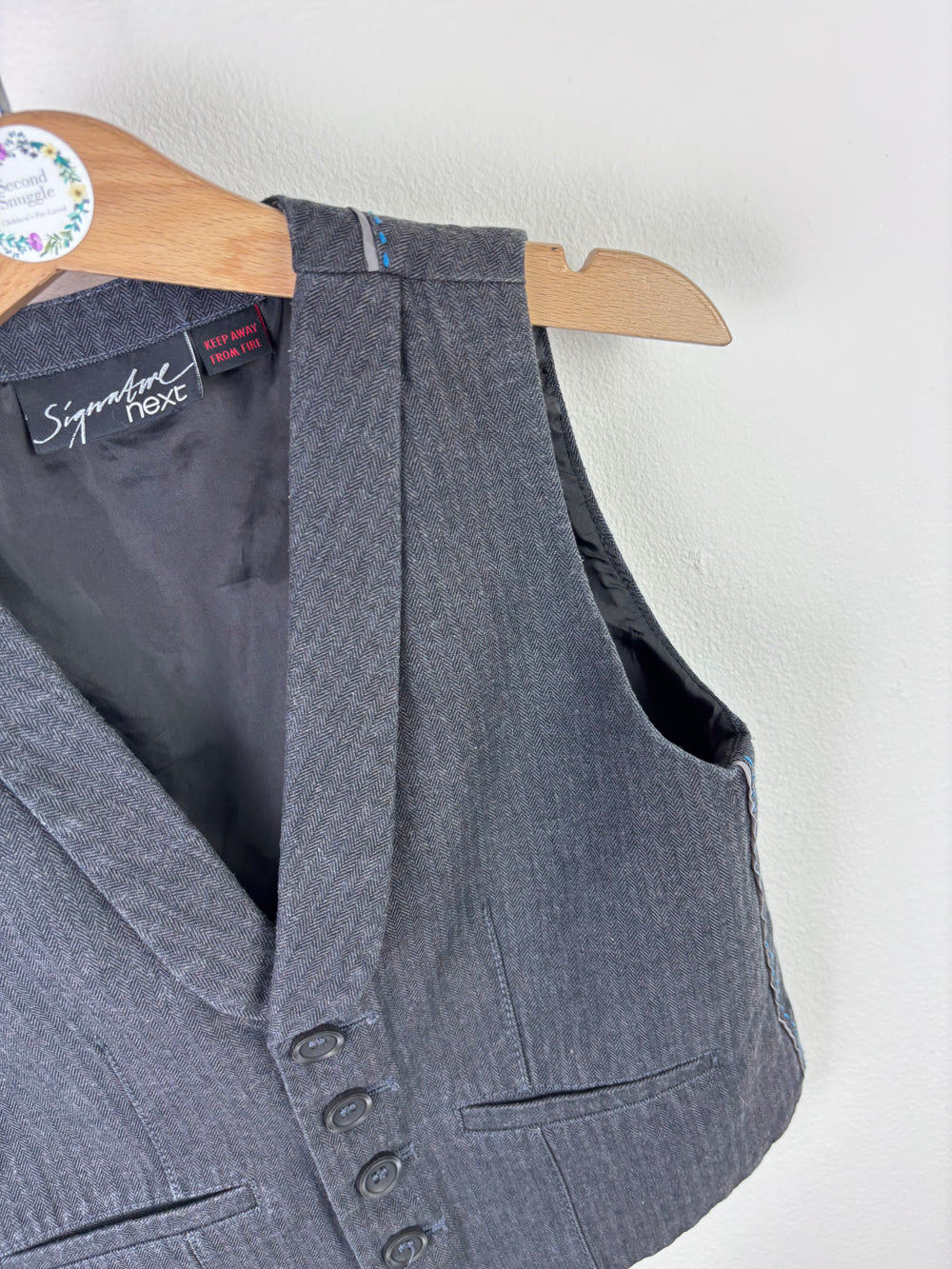 Next Signature Grey Formal Waistcoat 2–3 Years-Suits-Second Snuggle Preloved