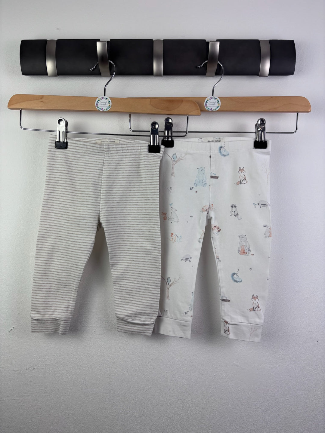 Next 2 Pack Blue Baby Sleepsuits Up To 3 Months-Sleepsuits-Second Snuggle Preloved