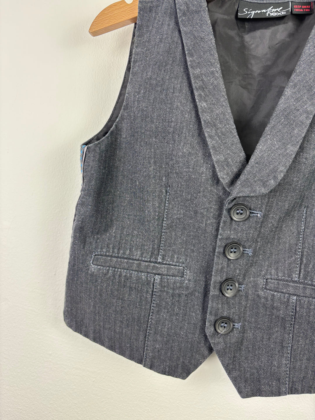 Next Signature Grey Formal Waistcoat 2–3 Years-Suits-Second Snuggle Preloved