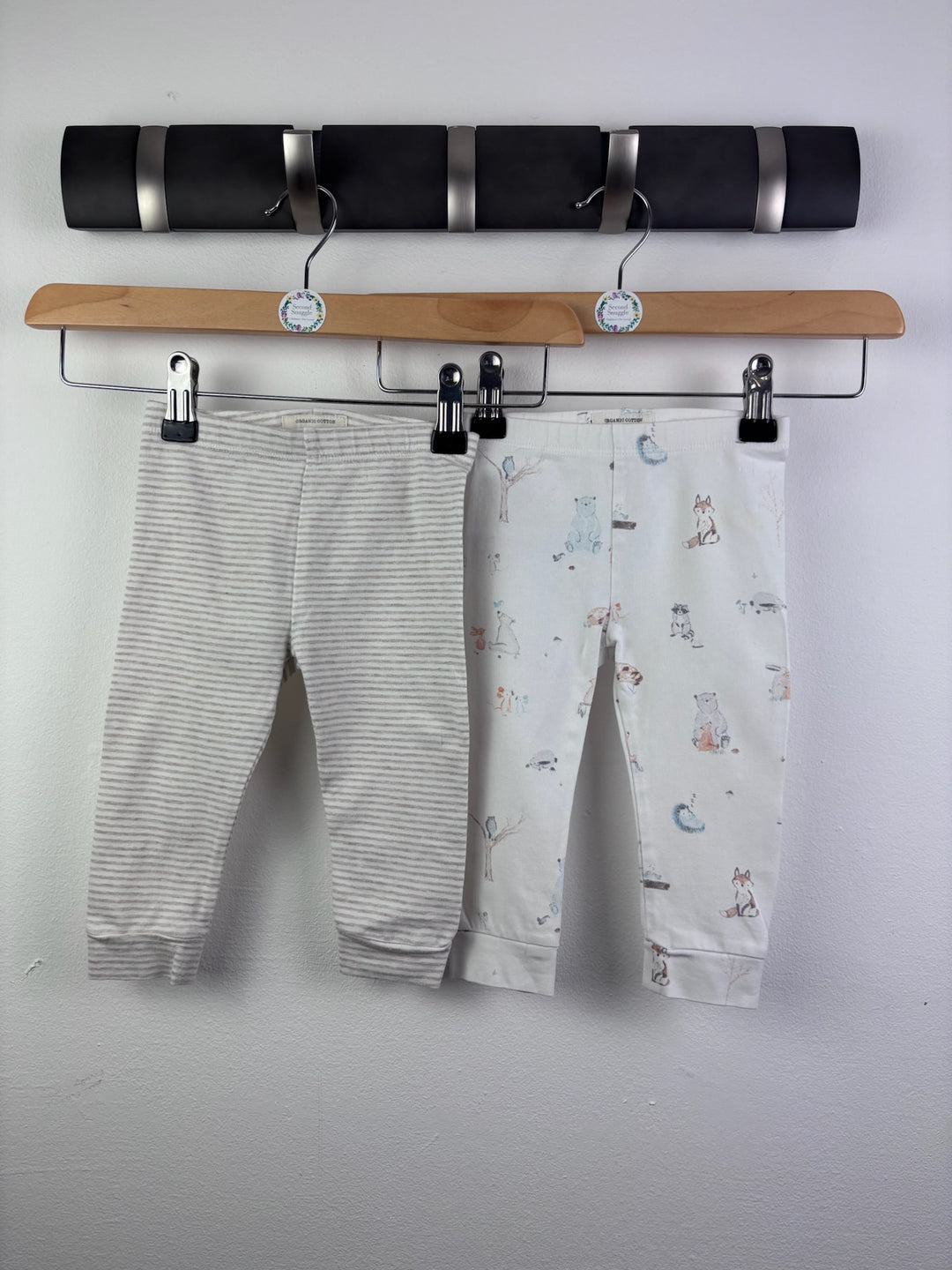 Mantaray 2 Pack Baby Leggings 6-9 Months-Leggings-Second Snuggle Preloved