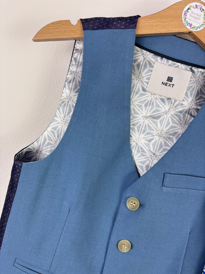 Next Blue Formal Waistcoat and Tie Set 4 Years-Suits-Second Snuggle Preloved