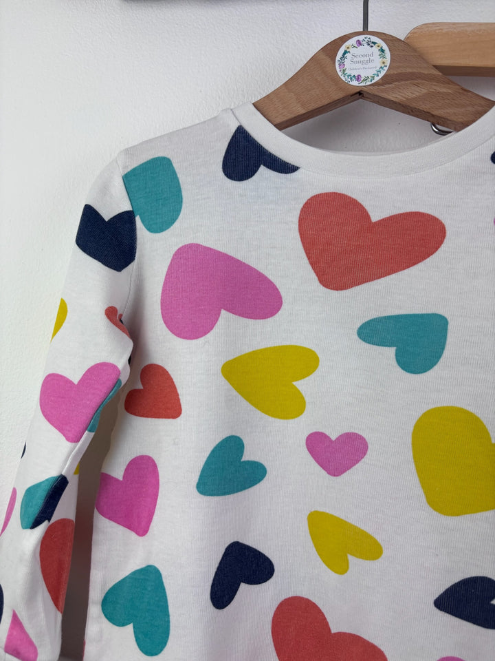 M&S Colourful Heart Pyjamas 2-3 Years-Night Wear-Second Snuggle Preloved