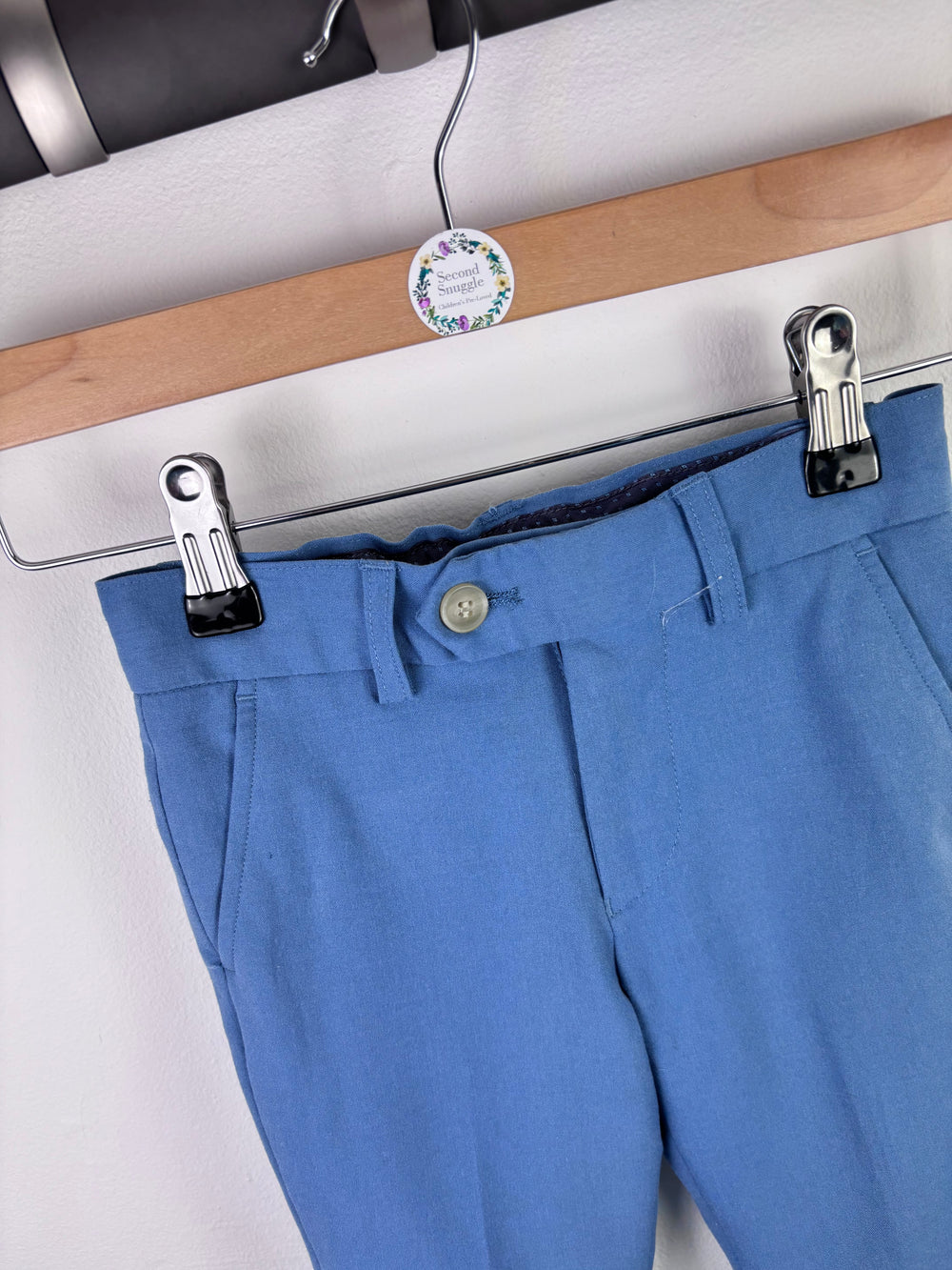 Next Blue Smart Trousers 3 Years-Trousers-Second Snuggle Preloved