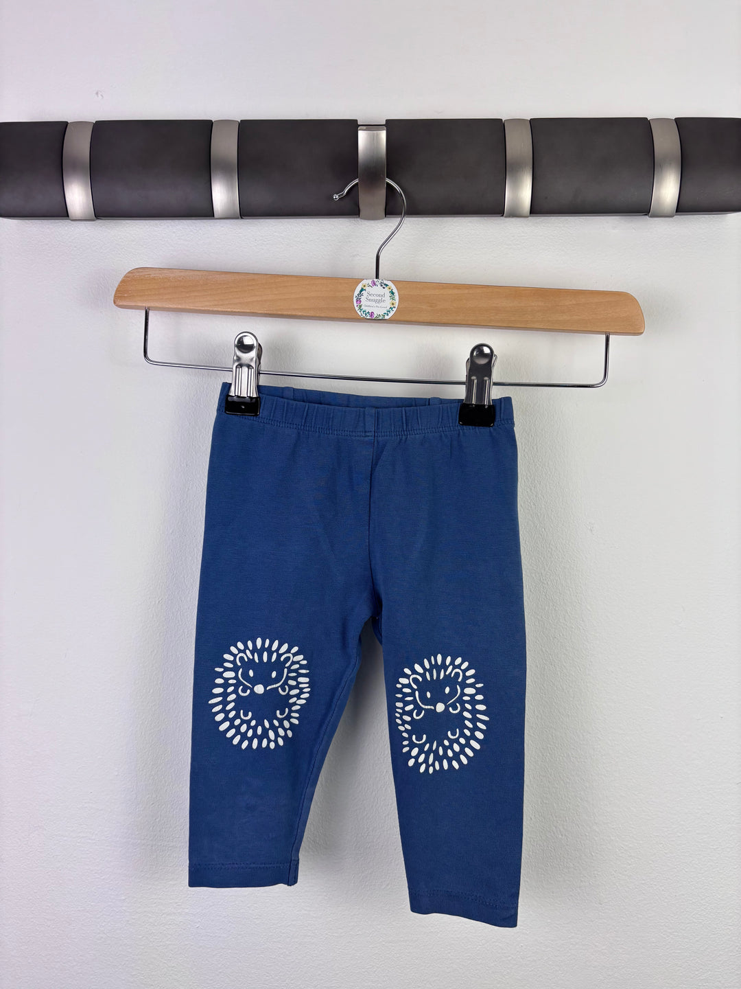 Kite Blue Hedgehog Print Leggings 6–9 Months-Leggings-Second Snuggle Preloved
