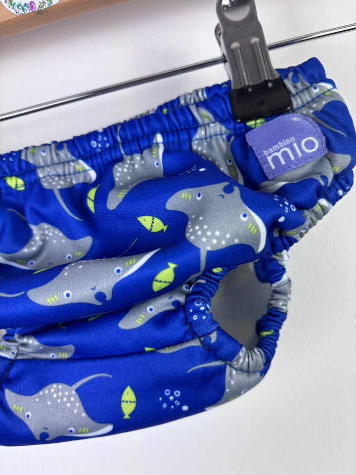 Bambino Mio Blue Stingray Reusable Swim Nappy 12–15kg-Swimming-Second Snuggle Preloved