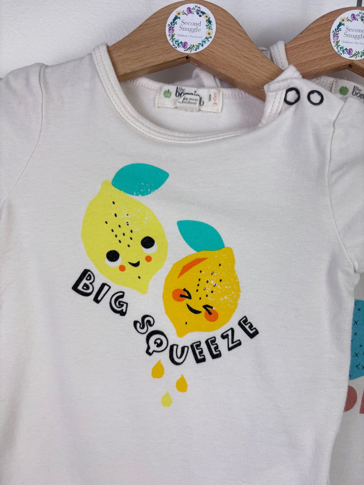 The Bonnie Mob Grey Eye Print Romper 3–6 Months-Sets-Second Snuggle Preloved