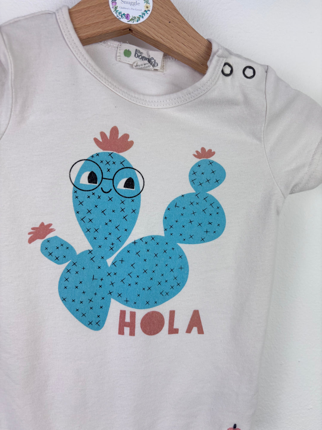 The Bonnie Mob Grey Eye Print Romper 3–6 Months-Sets-Second Snuggle Preloved