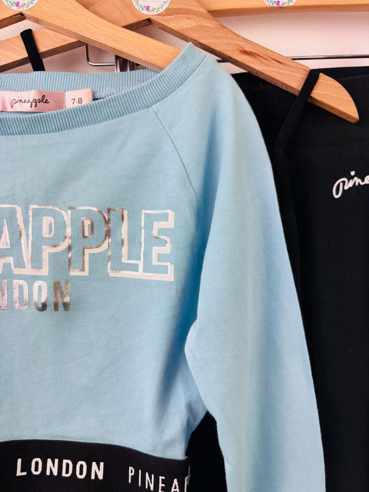 Pineapple London Blue Top and Leggings Set 7-8 Years-Sets-Second Snuggle Preloved