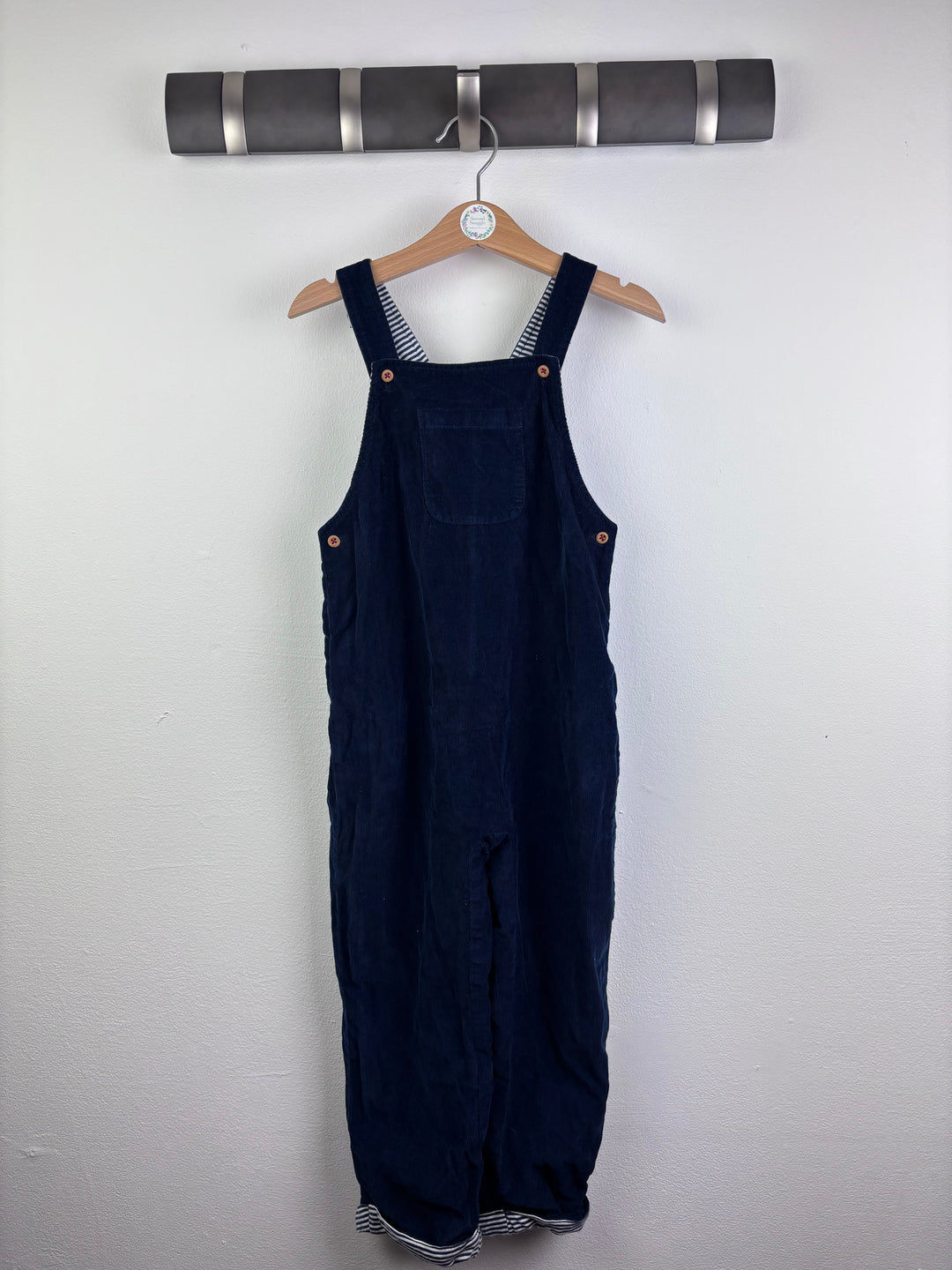 The Little White Company Navy Corduroy Dungarees 4–5 Years-Dungarees-Second Snuggle Preloved
