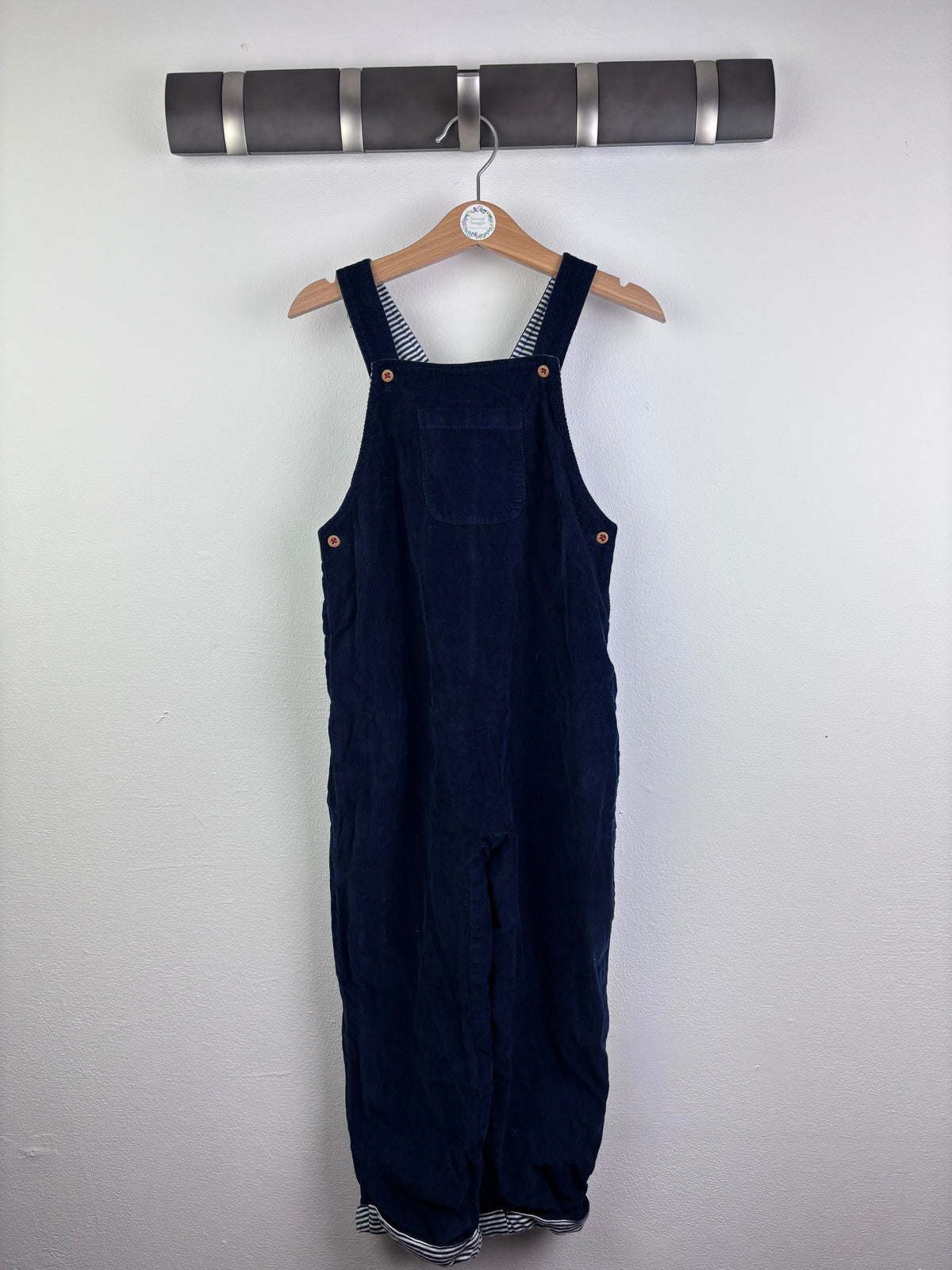The Little White Company Navy Corduroy Dungarees 4–5 Years-Dungarees-Second Snuggle Preloved