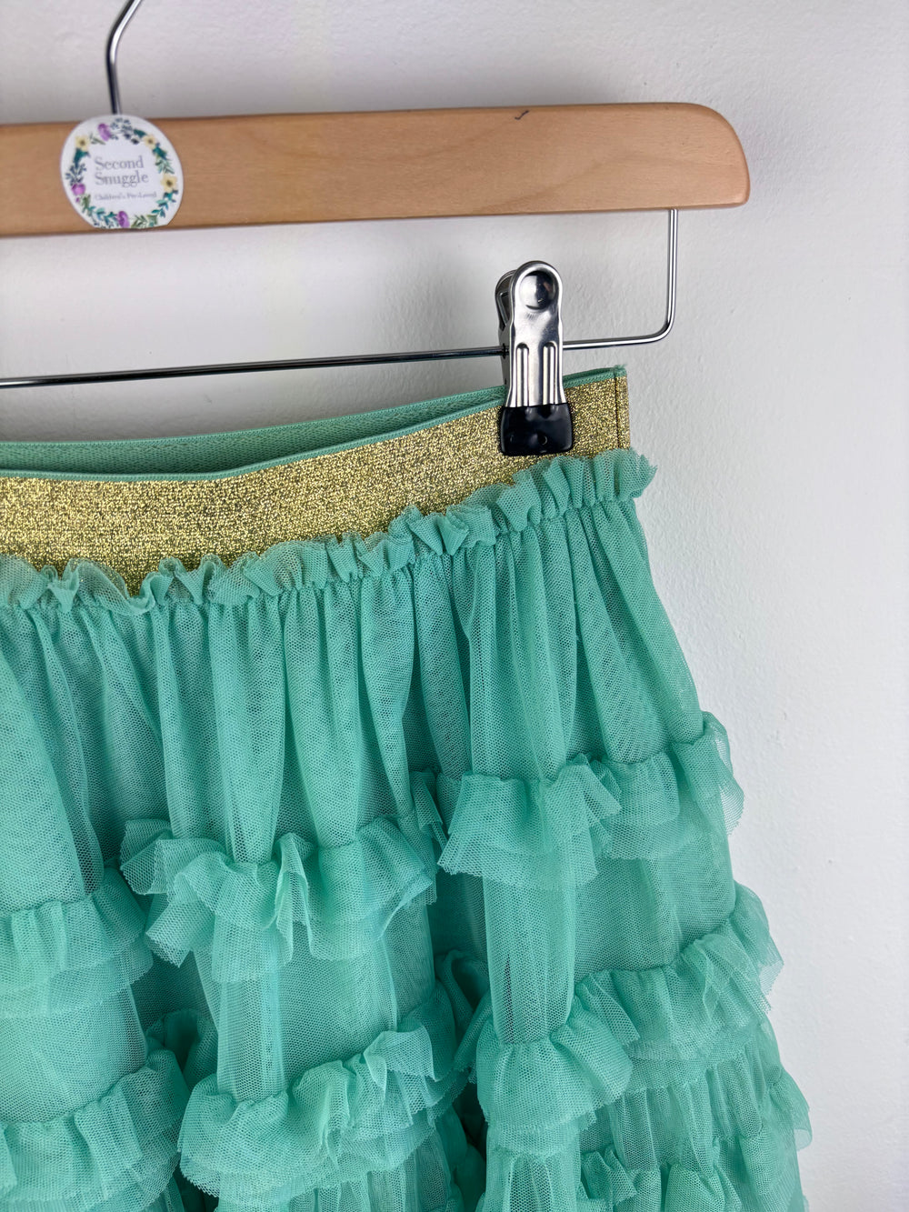 Mini Boden Green Tiered Tulle Tutu Skirt 6–7 Years-Skirts-Second Snuggle Preloved