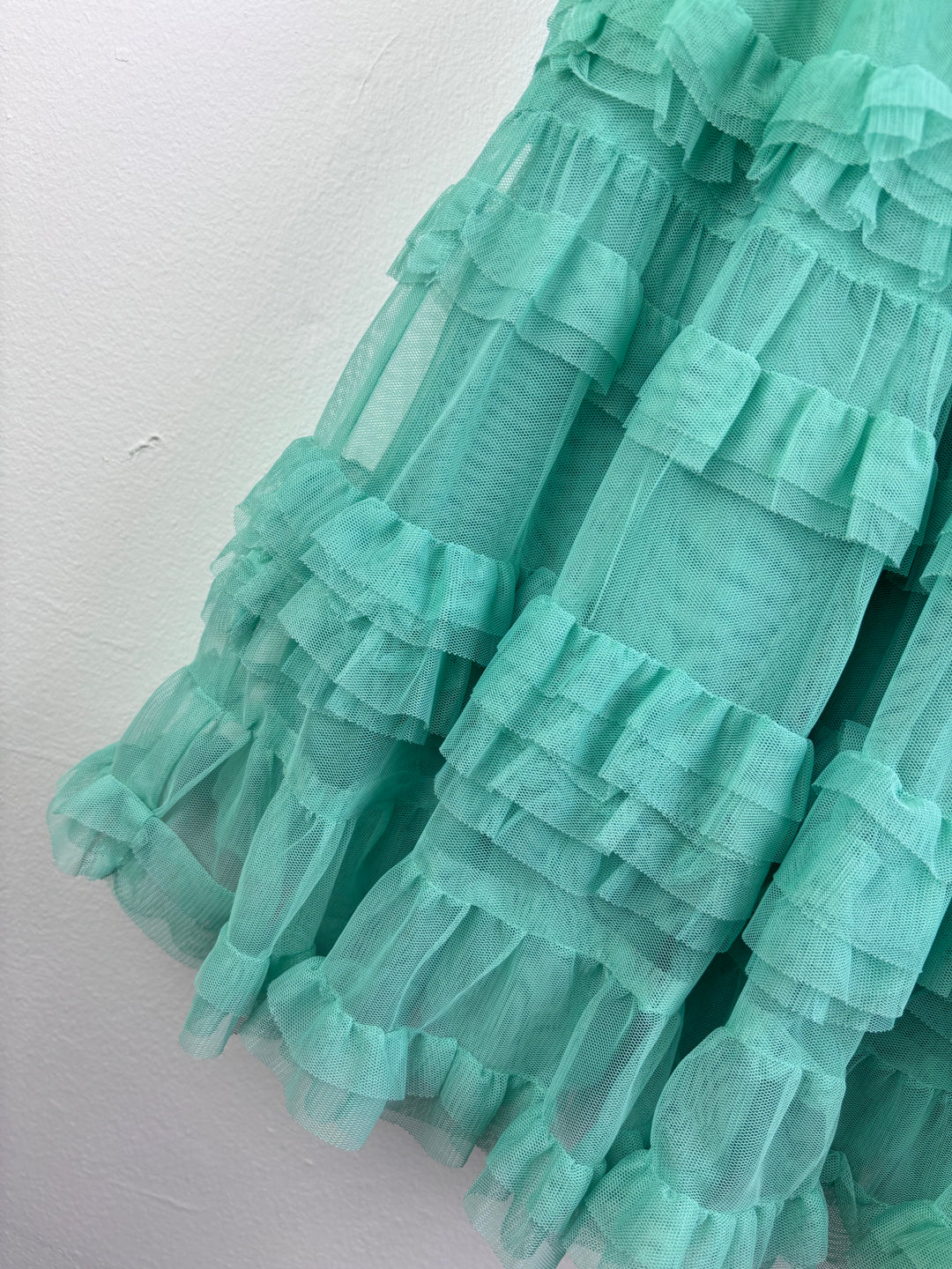 Mini Boden Green Tiered Tulle Tutu Skirt 6–7 Years-Skirts-Second Snuggle Preloved