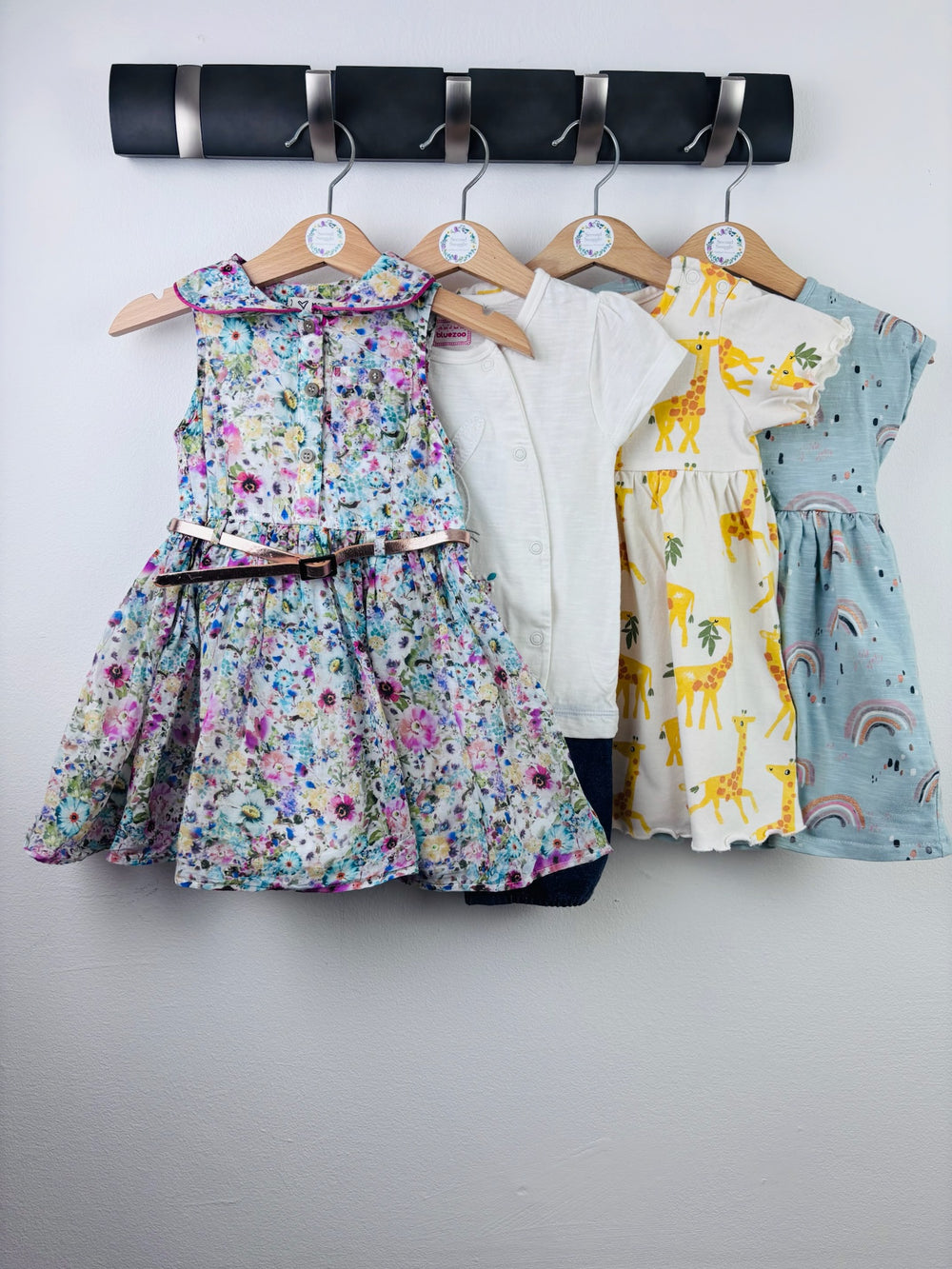 Next M&S Blue Zoo 4 Piece Baby Dress Bundle 9-12 Months-Dresses-Second Snuggle Preloved
