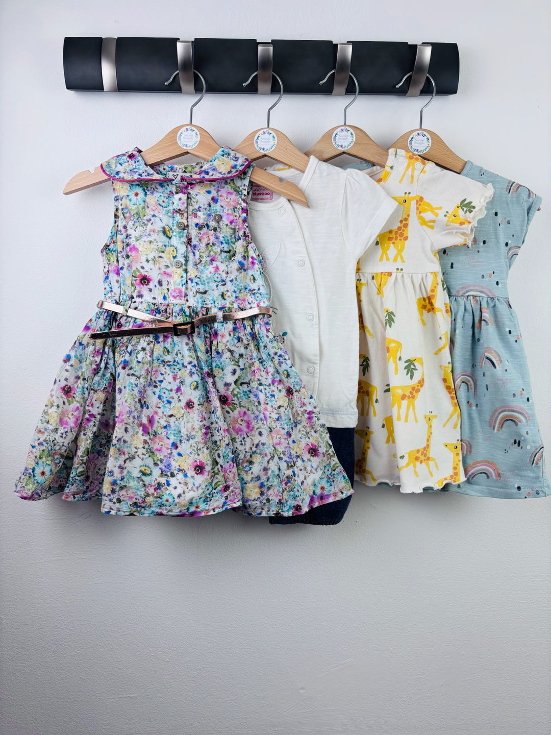 Next M&S Blue Zoo 4 Piece Baby Dress Bundle 9-12 Months-Dresses-Second Snuggle Preloved