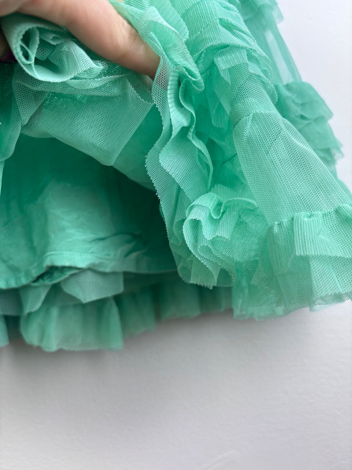 Mini Boden Green Tiered Tulle Tutu Skirt 6–7 Years-Skirts-Second Snuggle Preloved