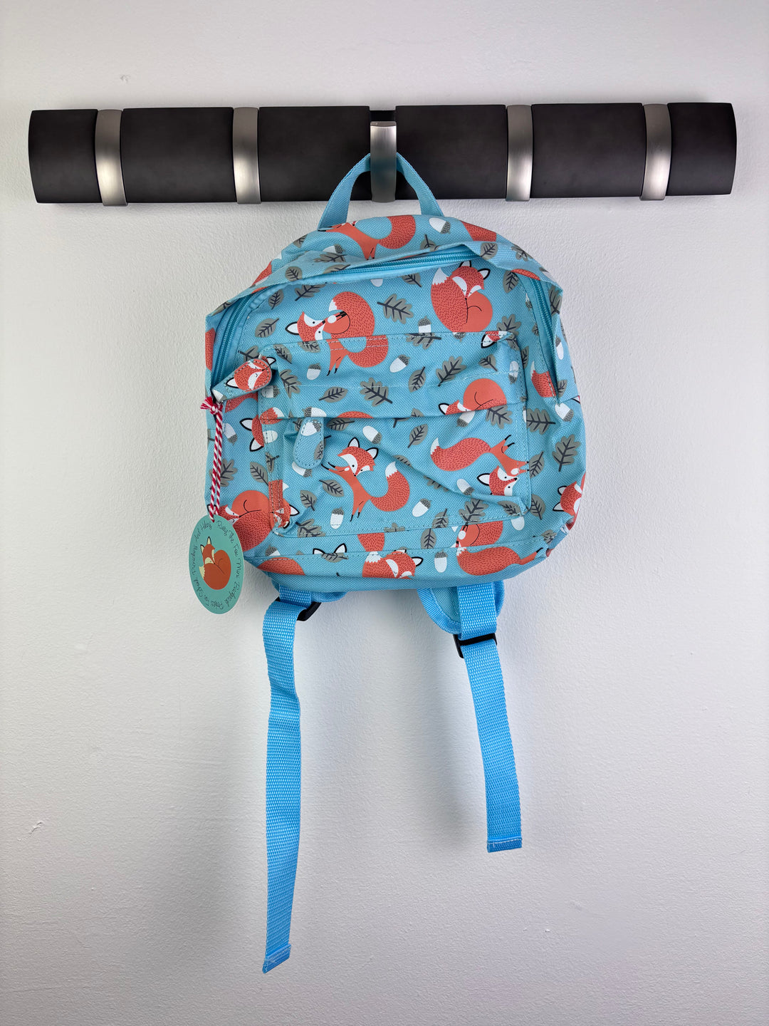 Rex London Blue Fox Print Kids Backpack-Bags-Second Snuggle Preloved