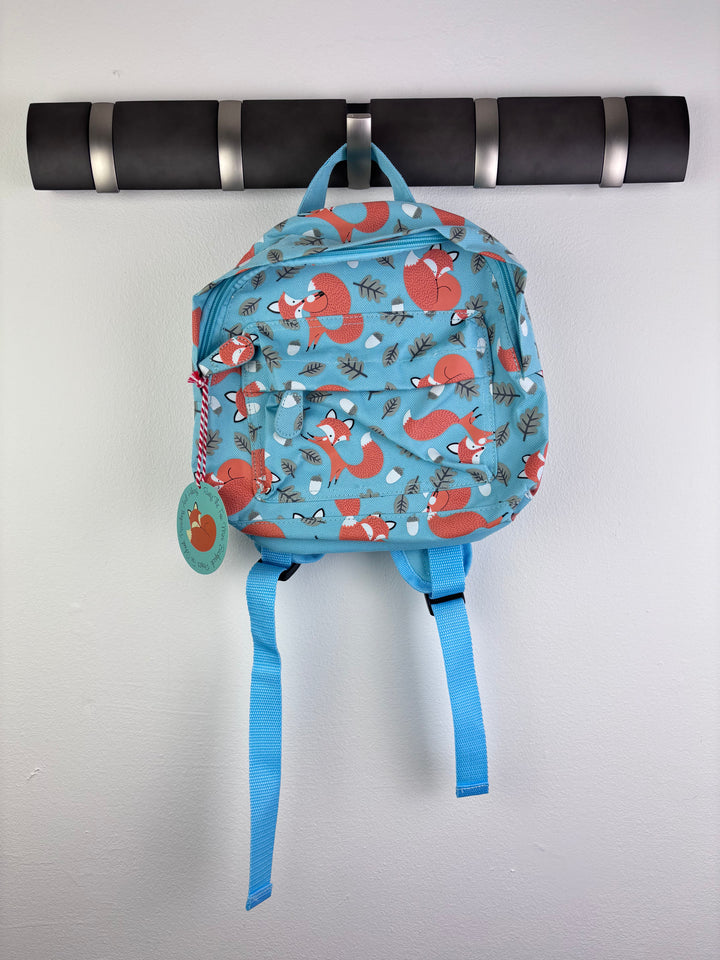 Rex London Blue Fox Print Kids Backpack-Bags-Second Snuggle Preloved