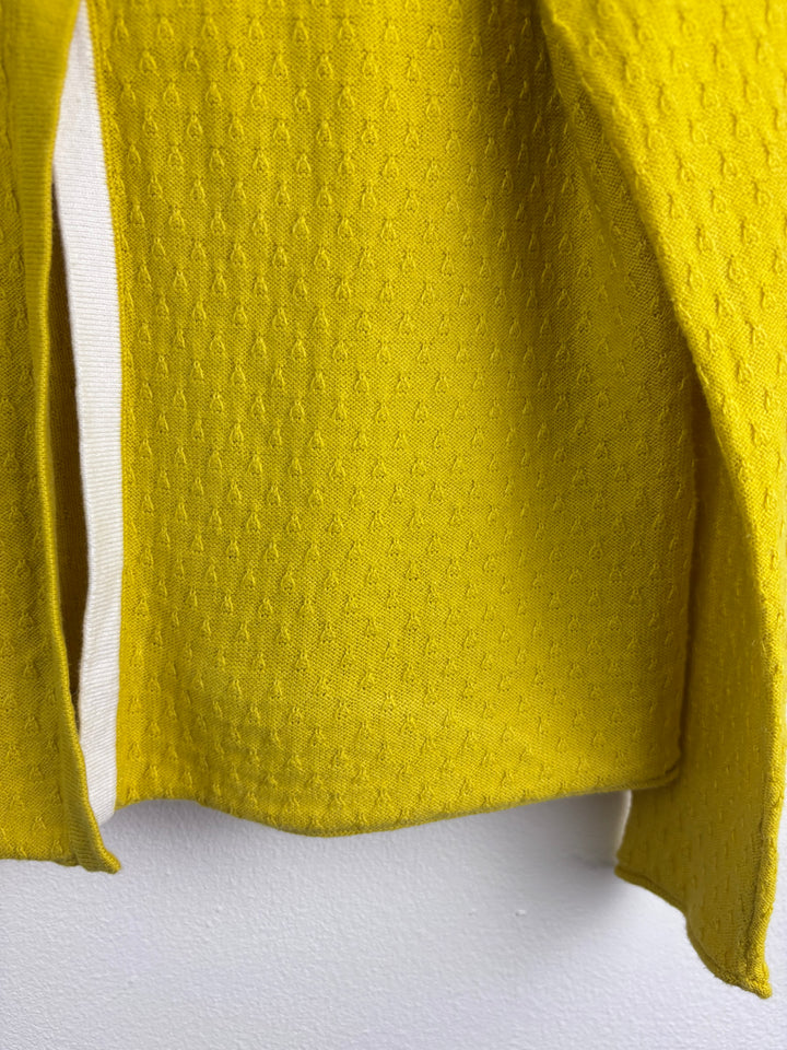 Mini Boden Mustard Yellow Textured Cardigan 6–7 Years-Cardigans-Second Snuggle Preloved