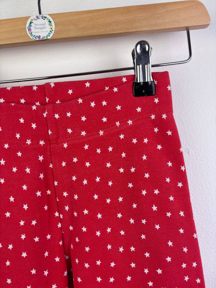 Mini Boden Red Star Print Leggings 6–7 Years
