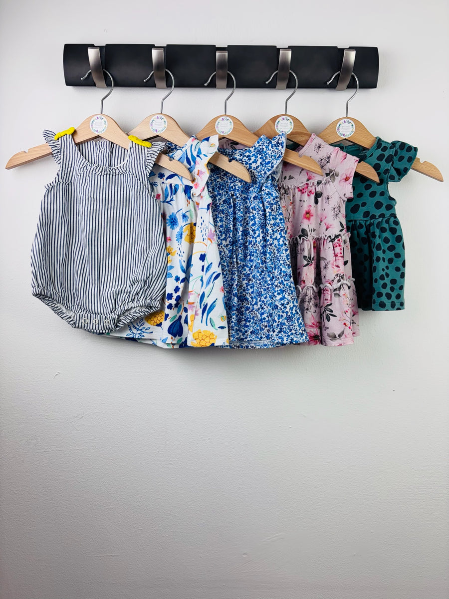 Next 5 Piece Newborn Dress and Romper Bundle Up To 1 Month-Bundle-Second Snuggle Preloved