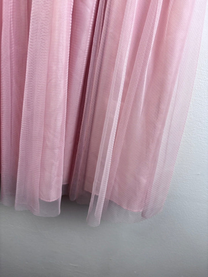 John Lewis Pink Embellished Tulle Party Dress 8 Years