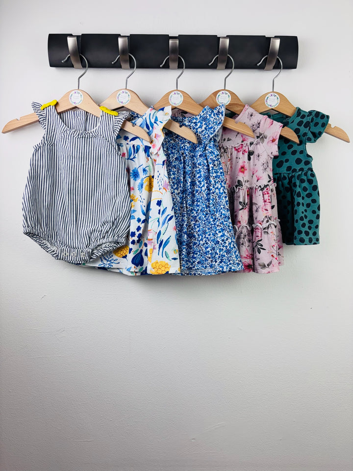 Next 5 Piece Newborn Dress and Romper Bundle Up To 1 Month-Bundle-Second Snuggle Preloved