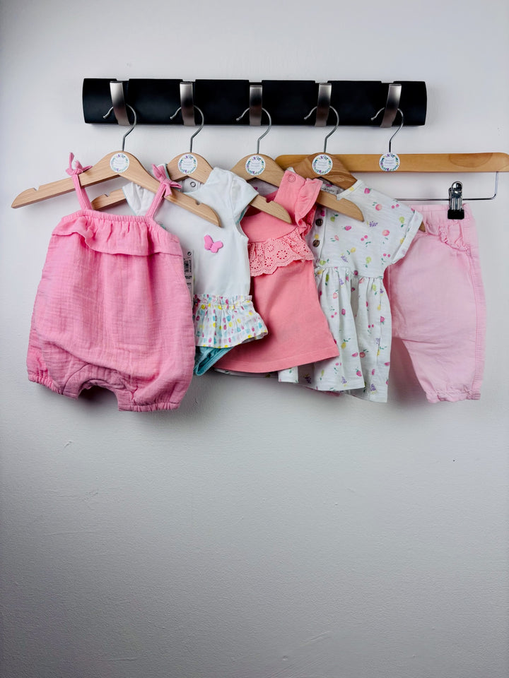 5 Piece Baby Girl Bundle Up To 1 Month-Bundle-Second Snuggle Preloved