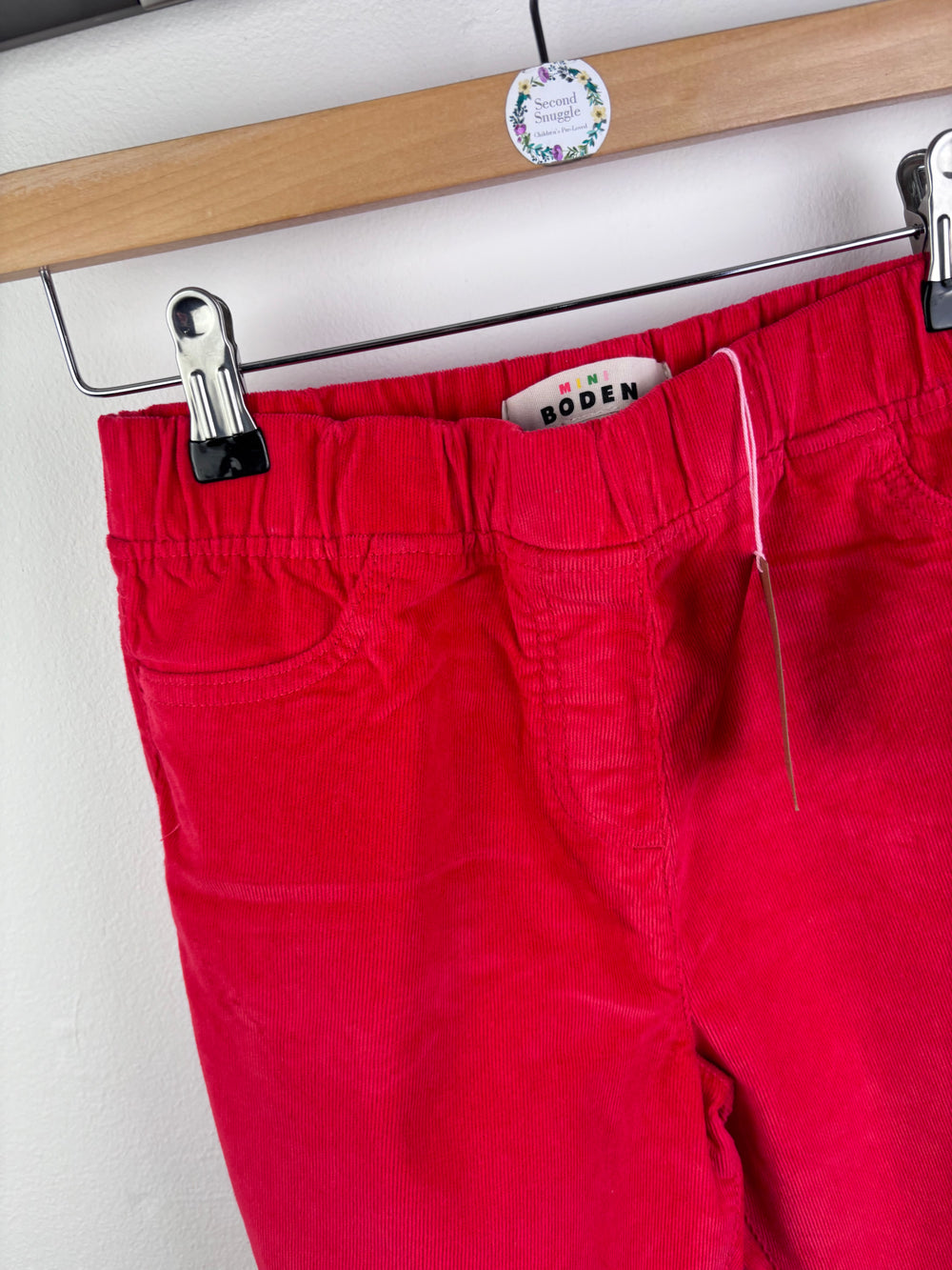 Boden Corduroy Trousers Red 12 Years-Trousers-Second Snuggle Preloved