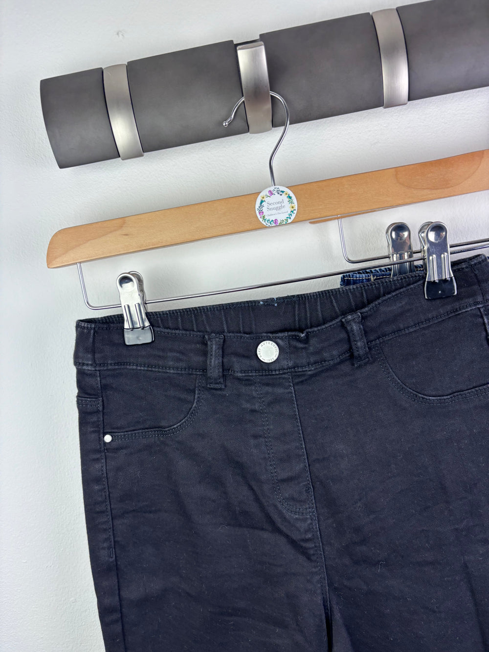 Next Skinny Jeans Black & Blue 2 Pack 12 Years-Trousers-Second Snuggle Preloved