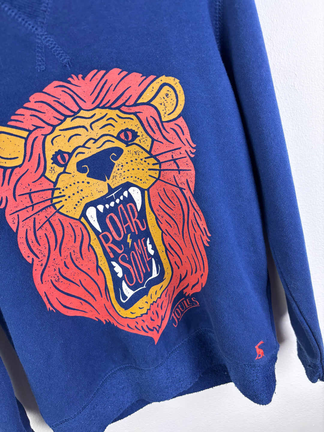 Joules Lion Graphic Sweatshirt Navy 5-6 Years-Jumpers-Second Snuggle Preloved