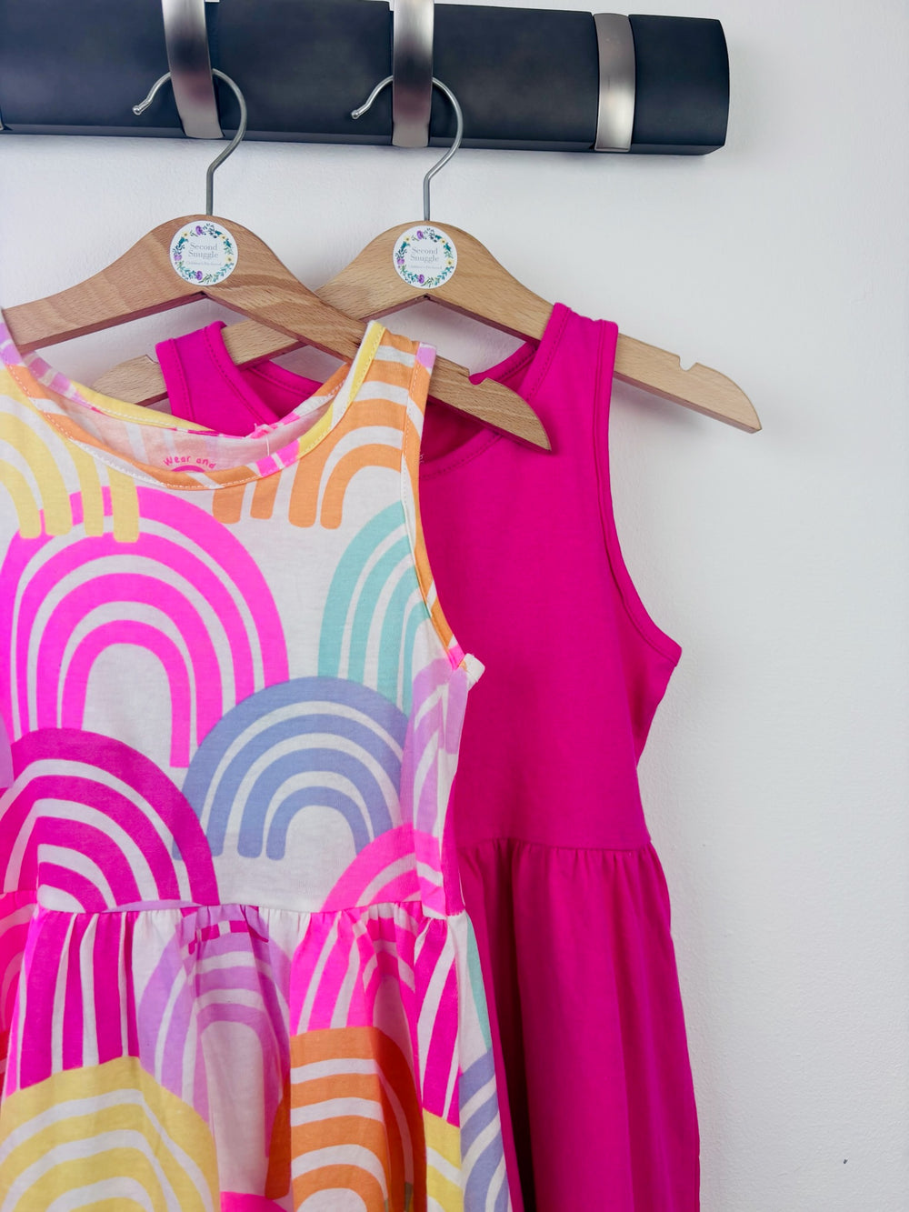 Fred & Flo Rainbow and Pink Dress Bundle 5-6 Years-Dresses-Second Snuggle Preloved
